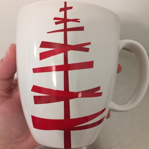 Starbucks 2012 Christmas Mug tree red white coffee tea kitchen - Picture 2 of 6